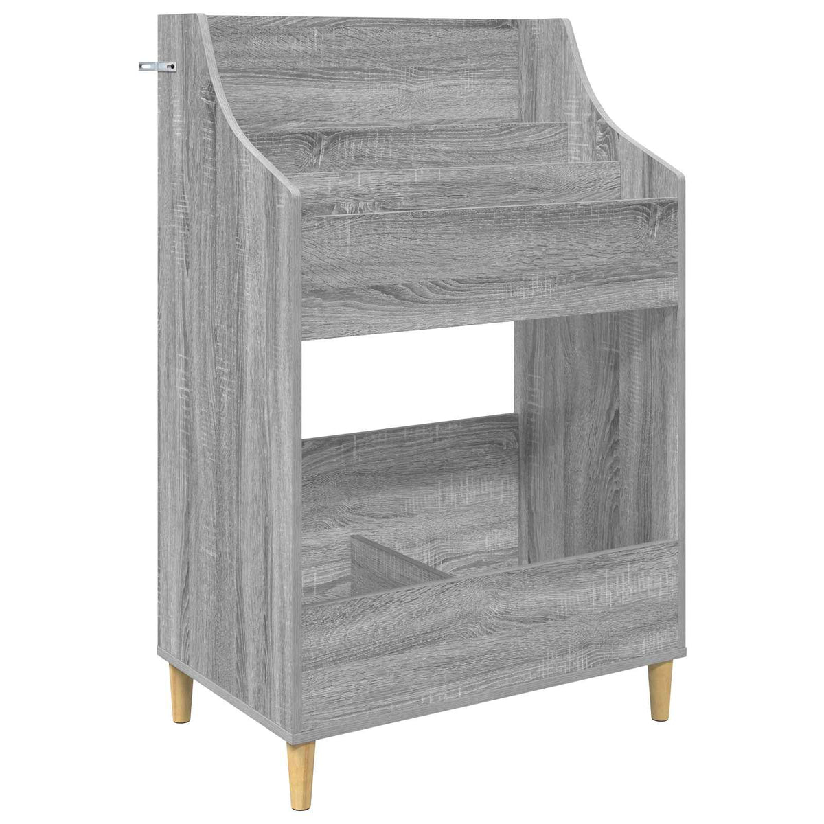 vidaXL Półki na media Szary Sonoma 70,5 x 46 x 112 cm