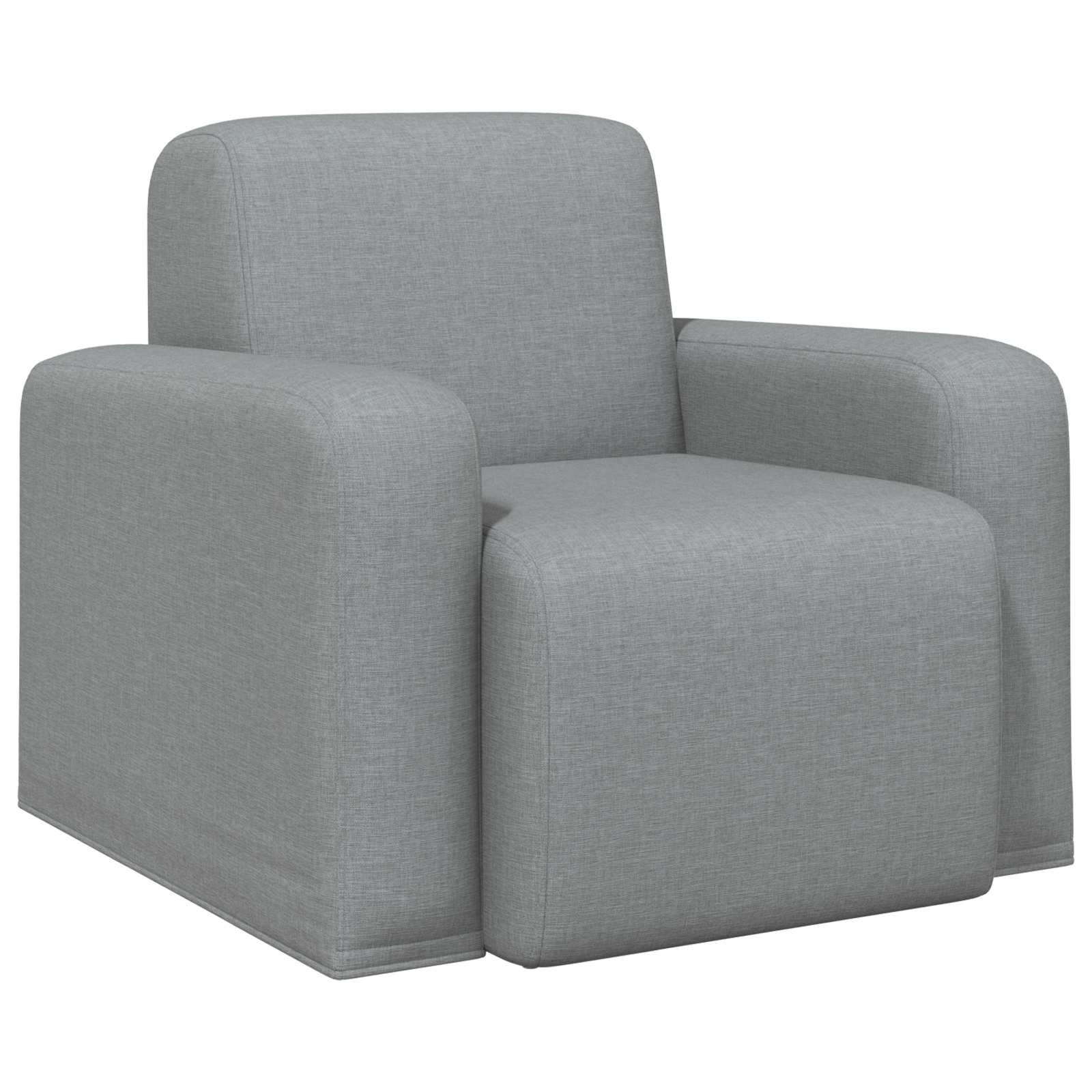 vidaXL Fotel jasnoszary tkanina