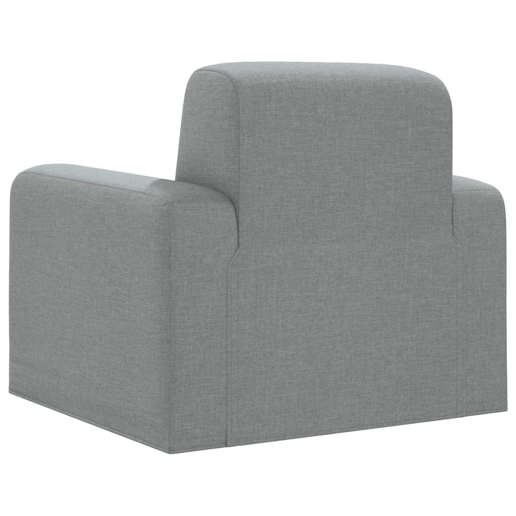 vidaXL Fotel jasnoszary tkanina