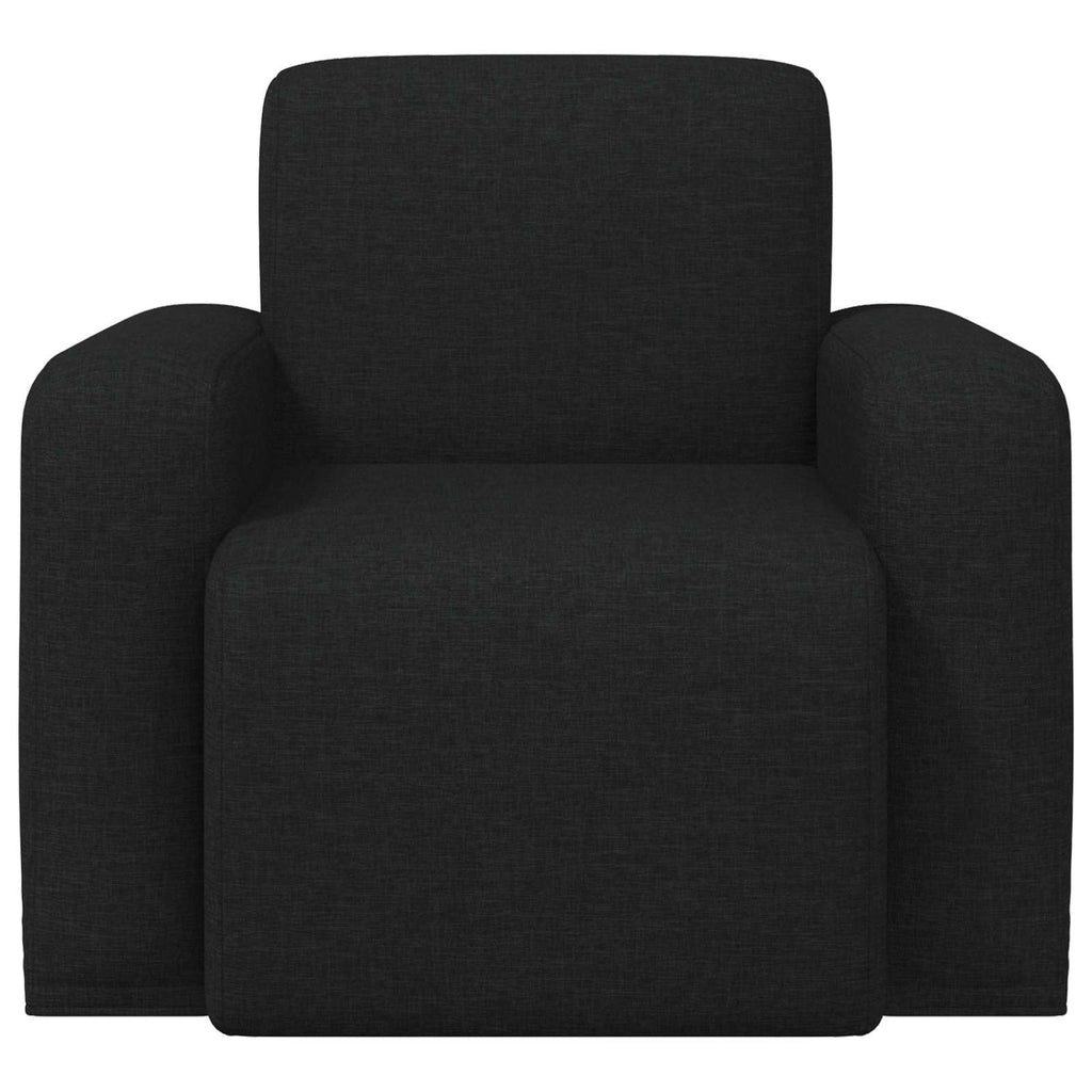 vidaXL Fotel Czarny tkanina