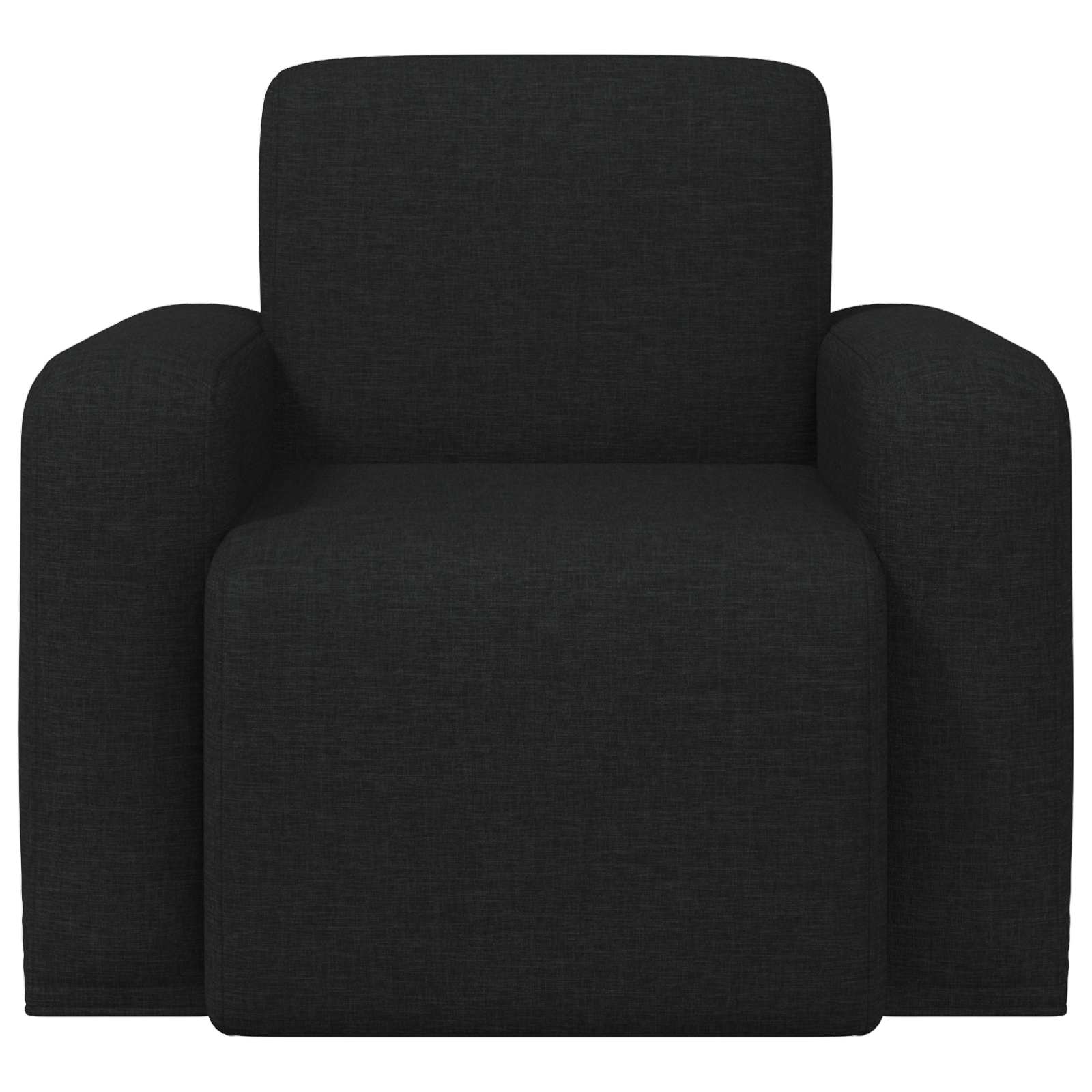 vidaXL Fotel Czarny tkanina