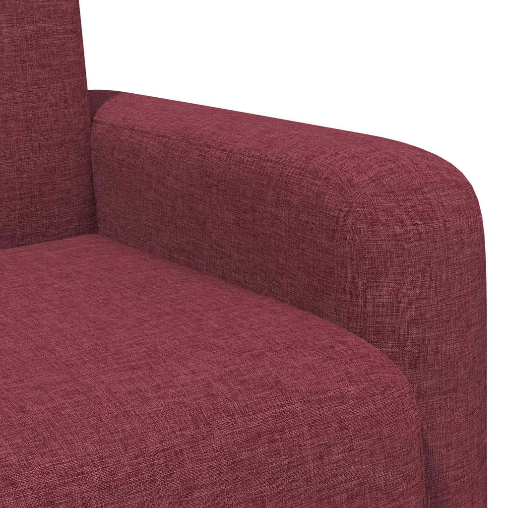vidaXL Fotel Czerwone wino tkanina