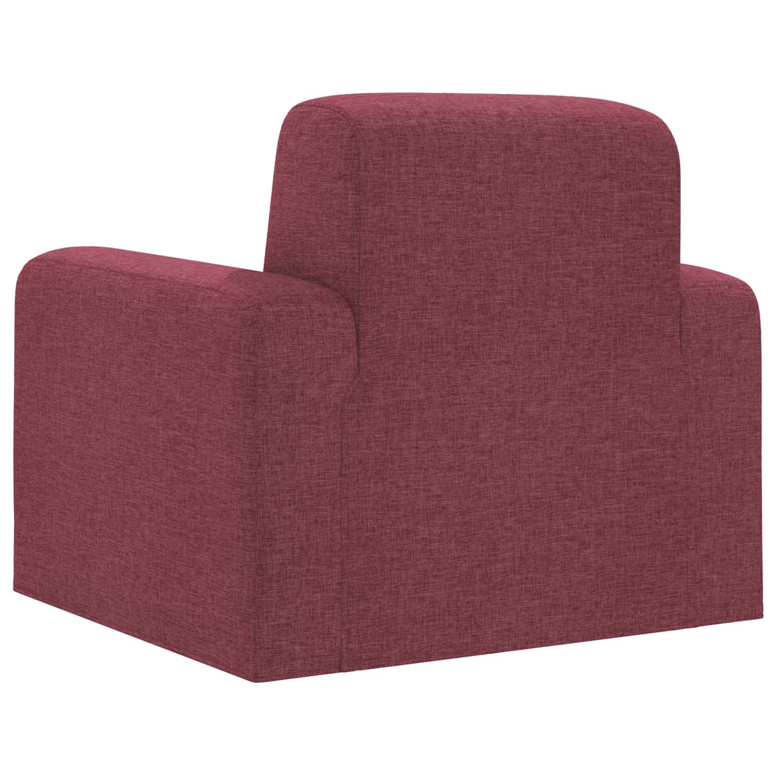 vidaXL Fotel Czerwone wino tkanina