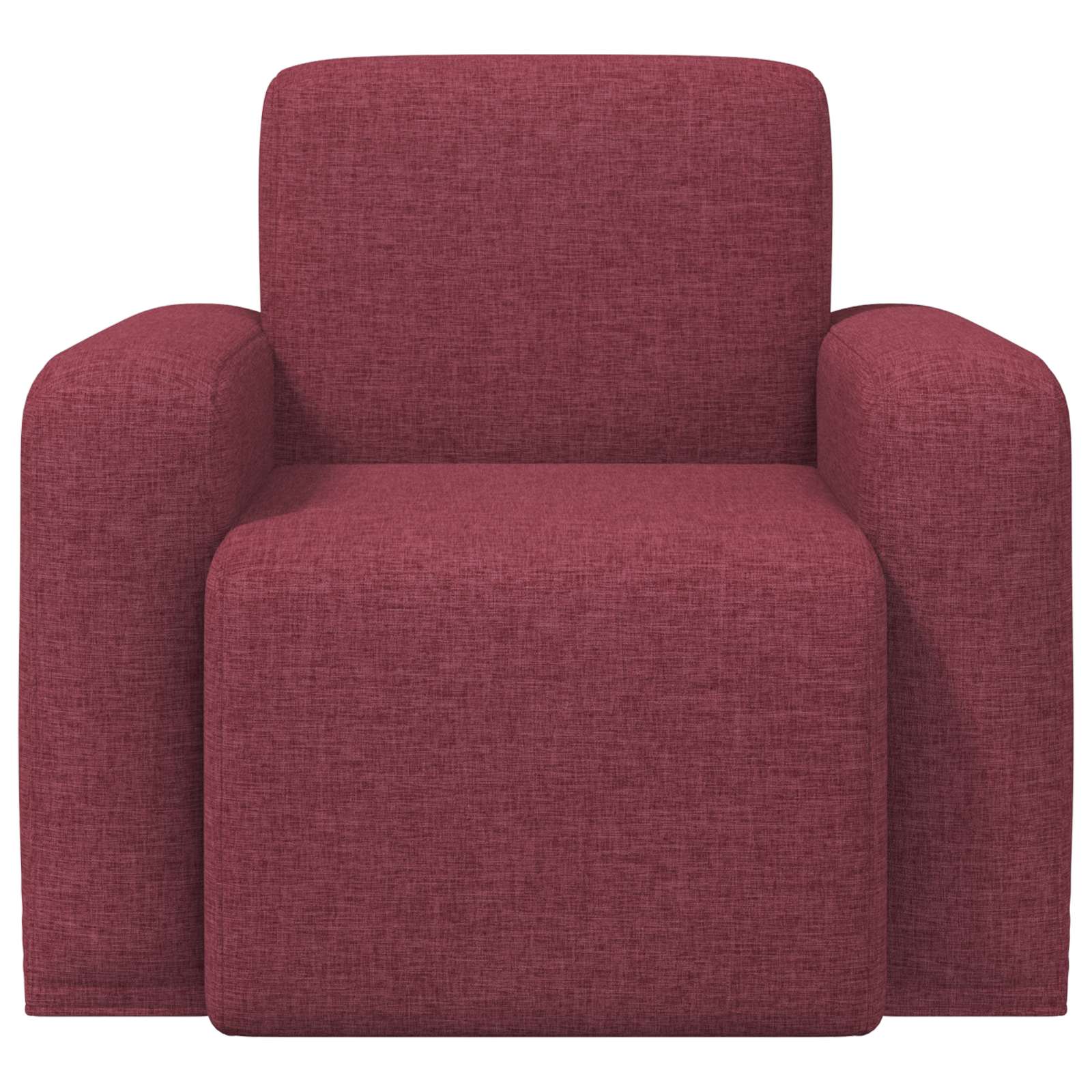 vidaXL Fotel Czerwone wino tkanina