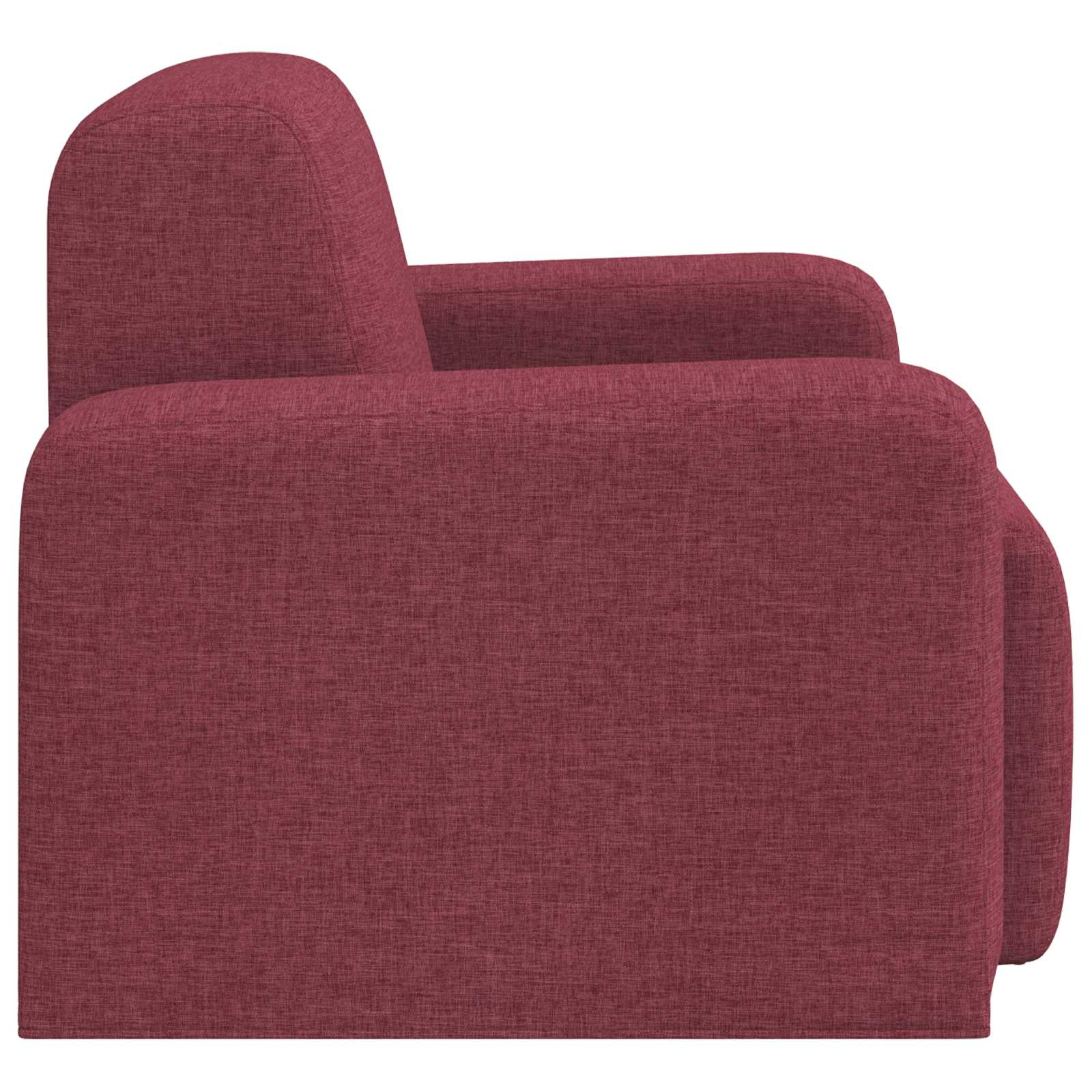 vidaXL Fotel Czerwone wino tkanina