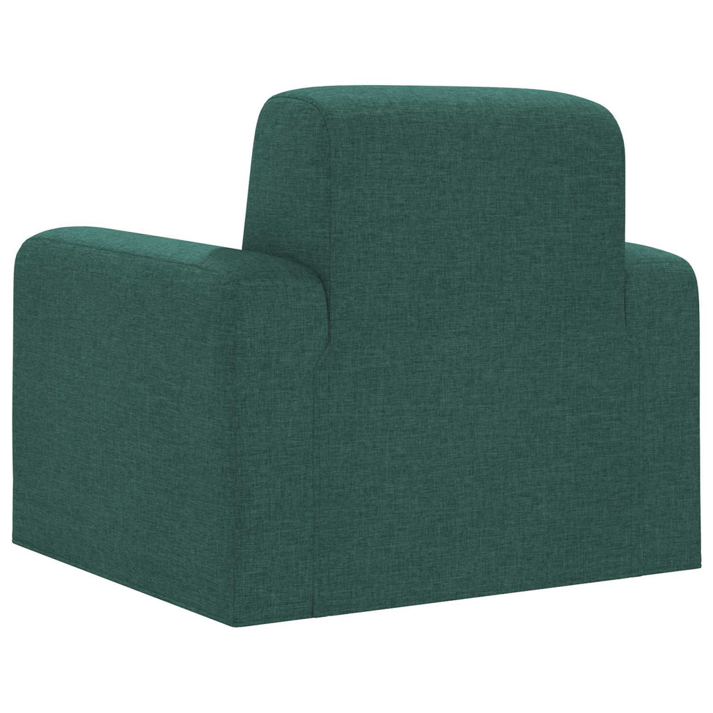 vidaXL Fotel Ciemnozielony tkanina