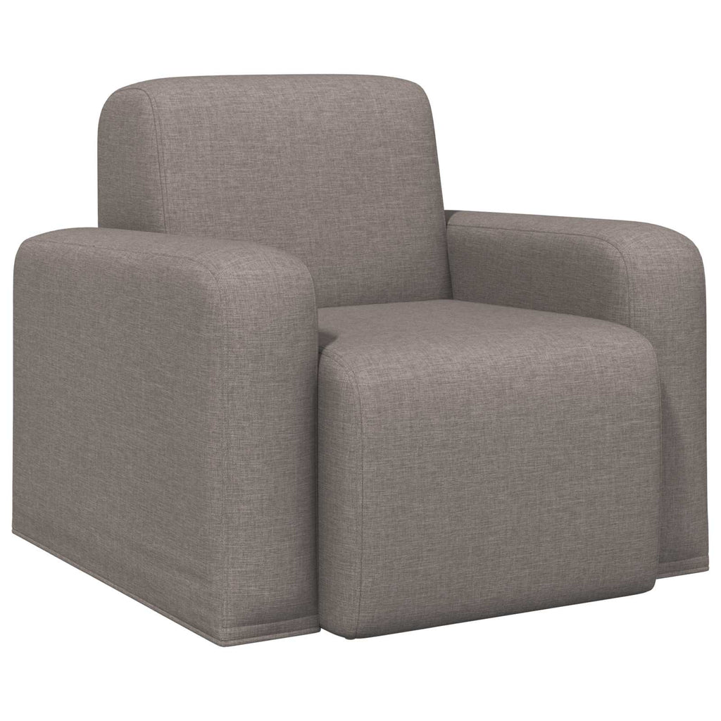 vidaXL Fotel Ciemnoszary tkanina