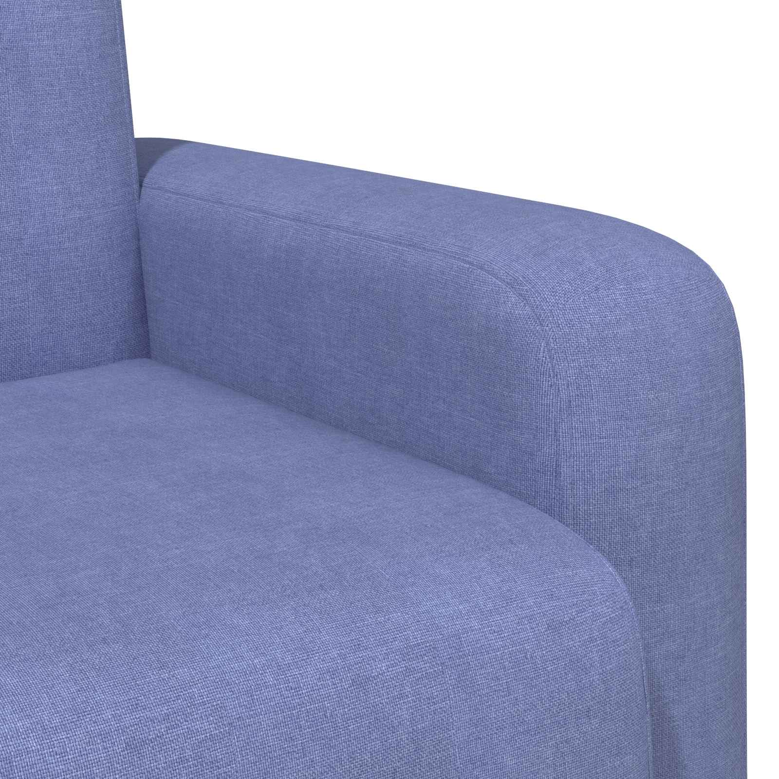 vidaXL Fotel Niebieski dżins tkanina