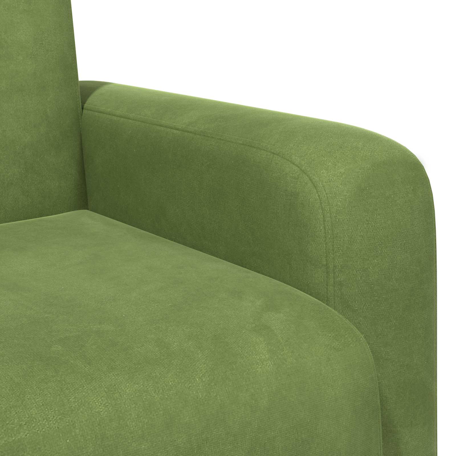 vidaXL Fotel Jasnozielony Welur