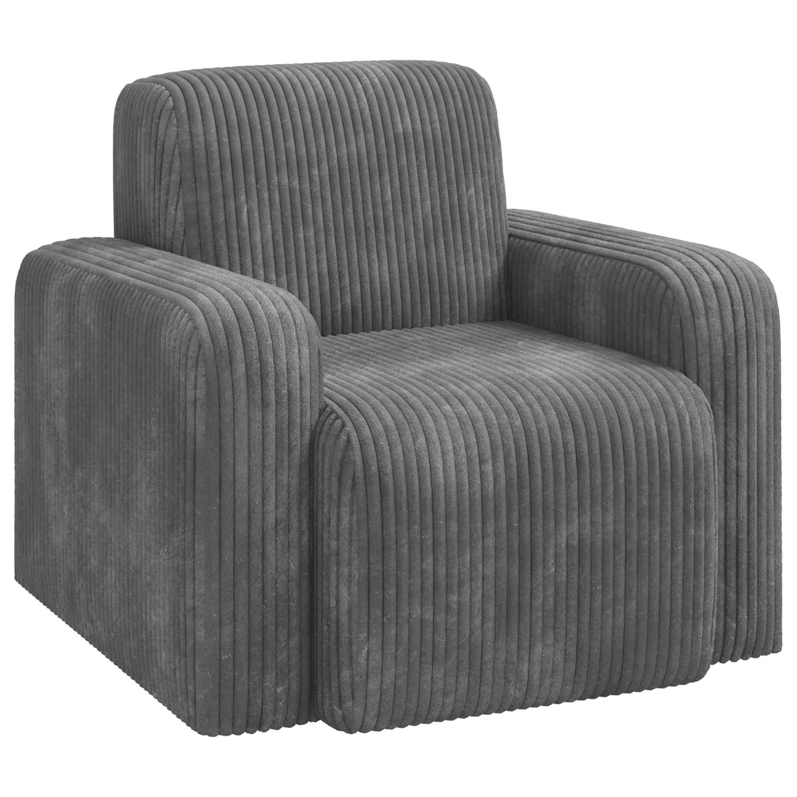 vidaXL Fotel jasnoszary sztruks
