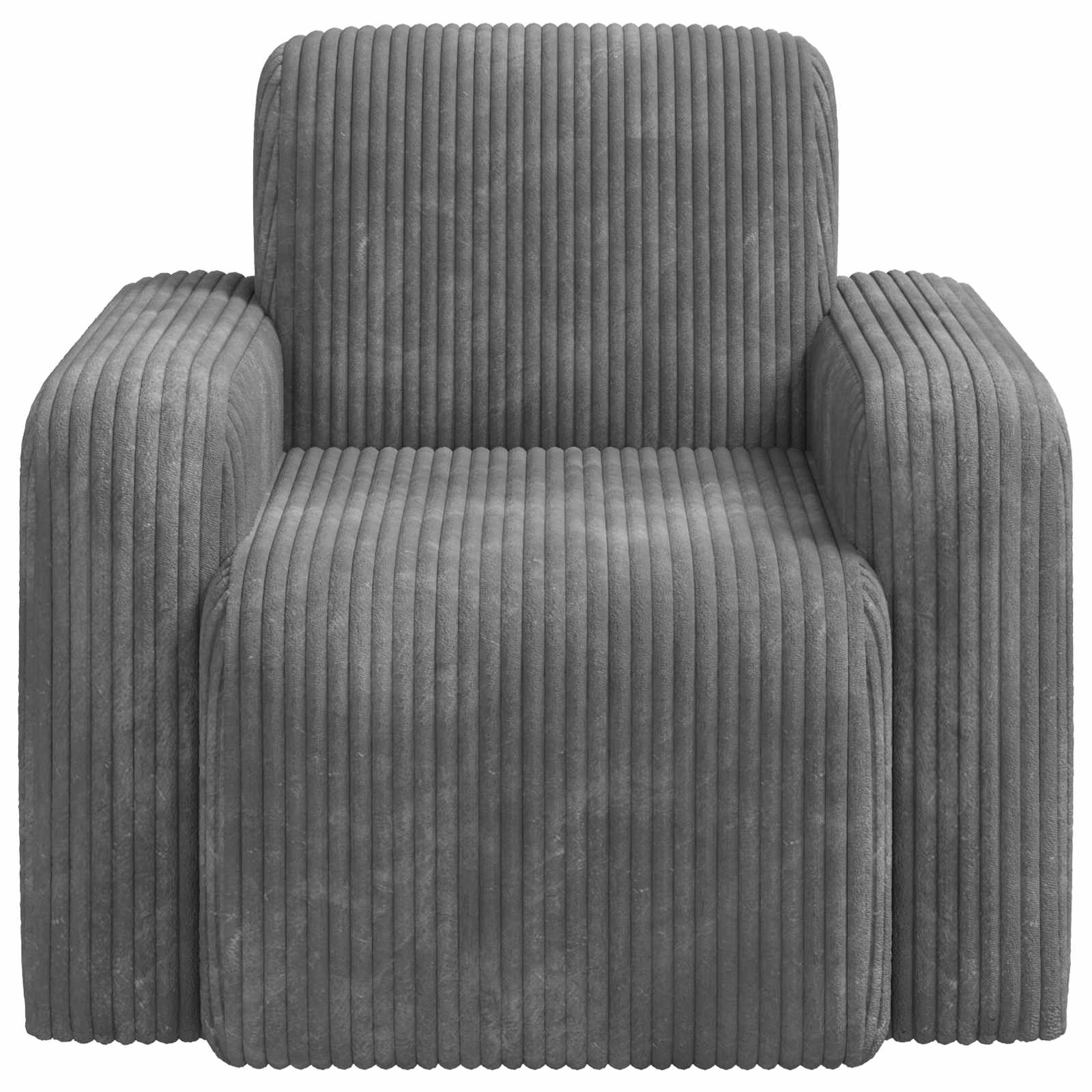 vidaXL Fotel jasnoszary sztruks