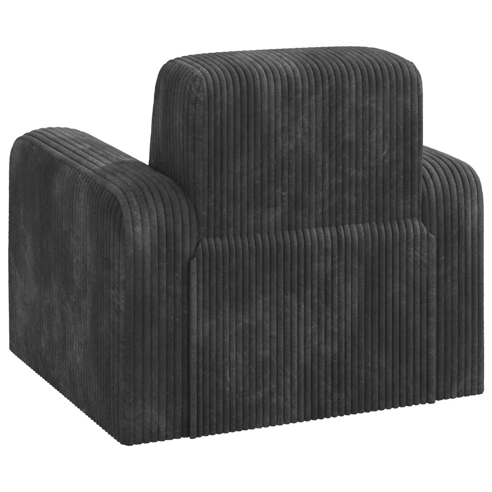 vidaXL Fotel ciemnoszary sztruks