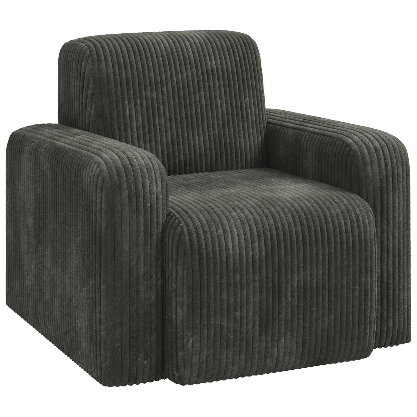 vidaXL Fotel antracytowy sztruks