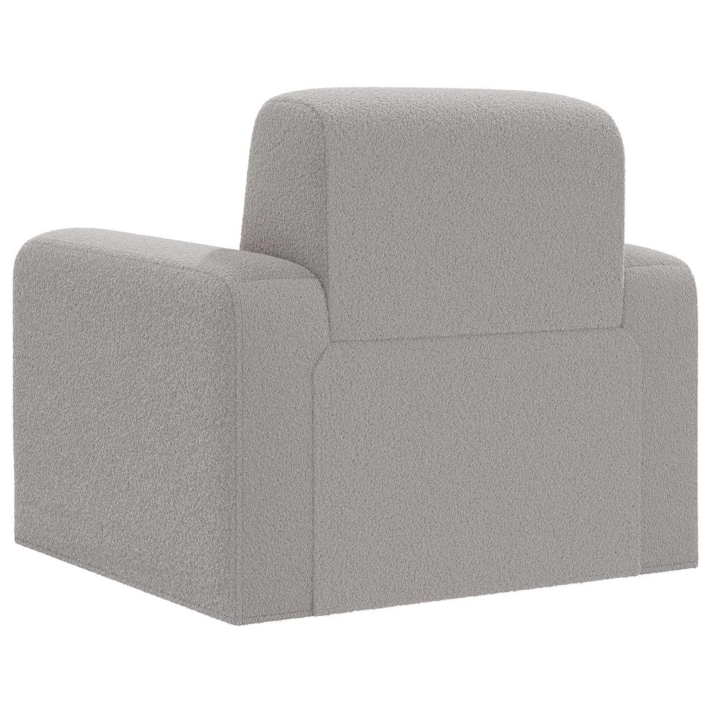 vidaXL Fotel jasnoszary Bouclé