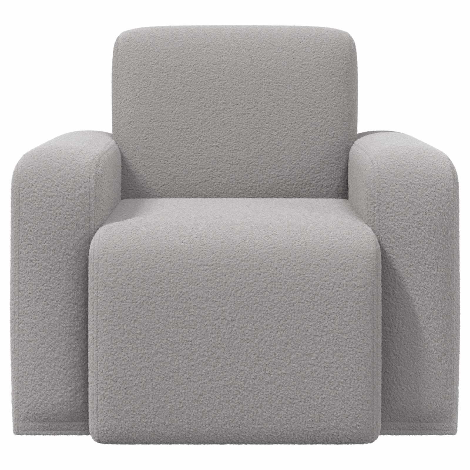 vidaXL Fotel jasnoszary Bouclé