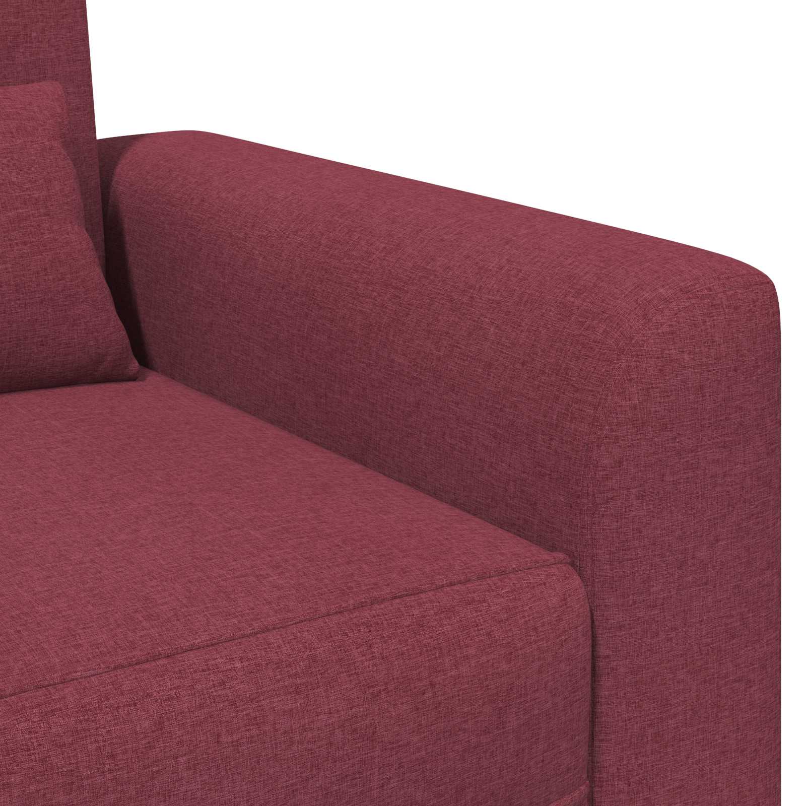 vidaXL Fotel Czerwone wino tkanina