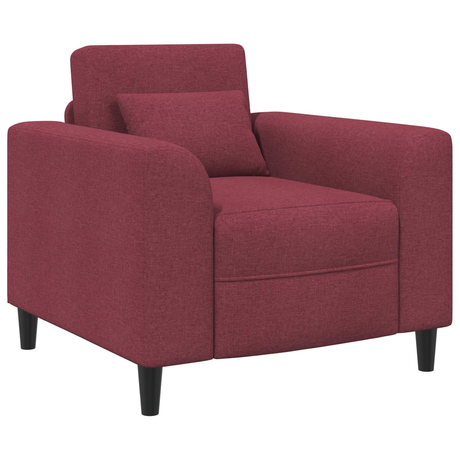 vidaXL Fotel Czerwone wino tkanina