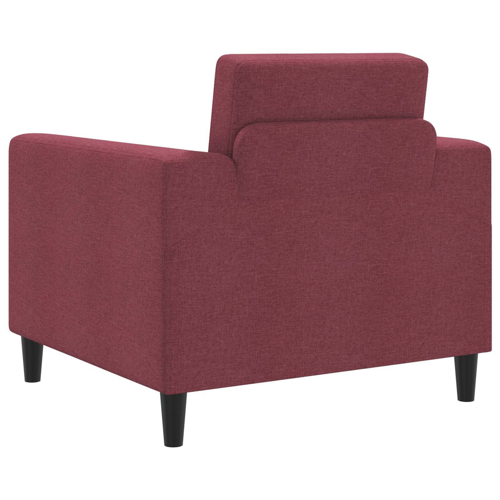 vidaXL Fotel Czerwone wino tkanina