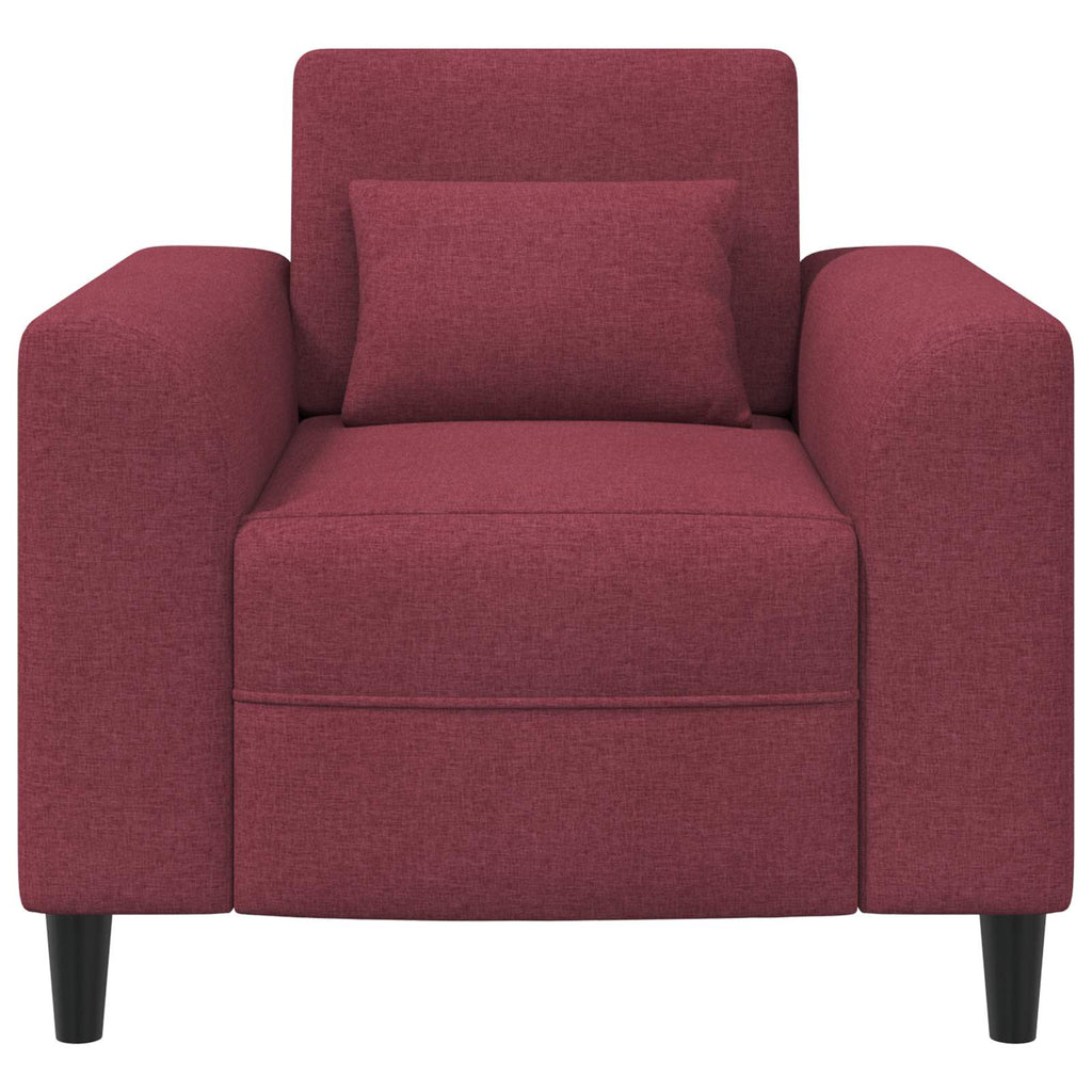 vidaXL Fotel Czerwone wino tkanina