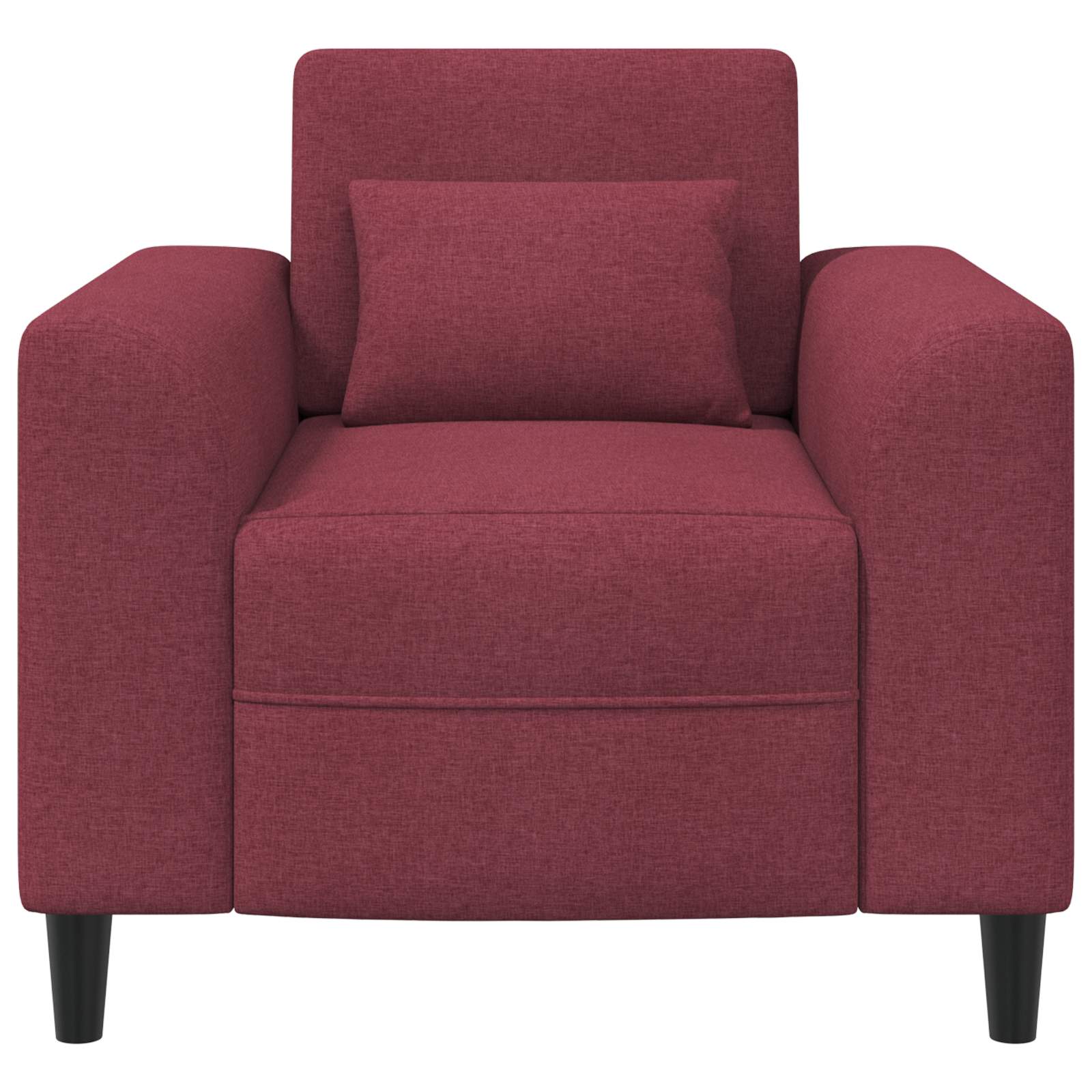 vidaXL Fotel Czerwone wino tkanina