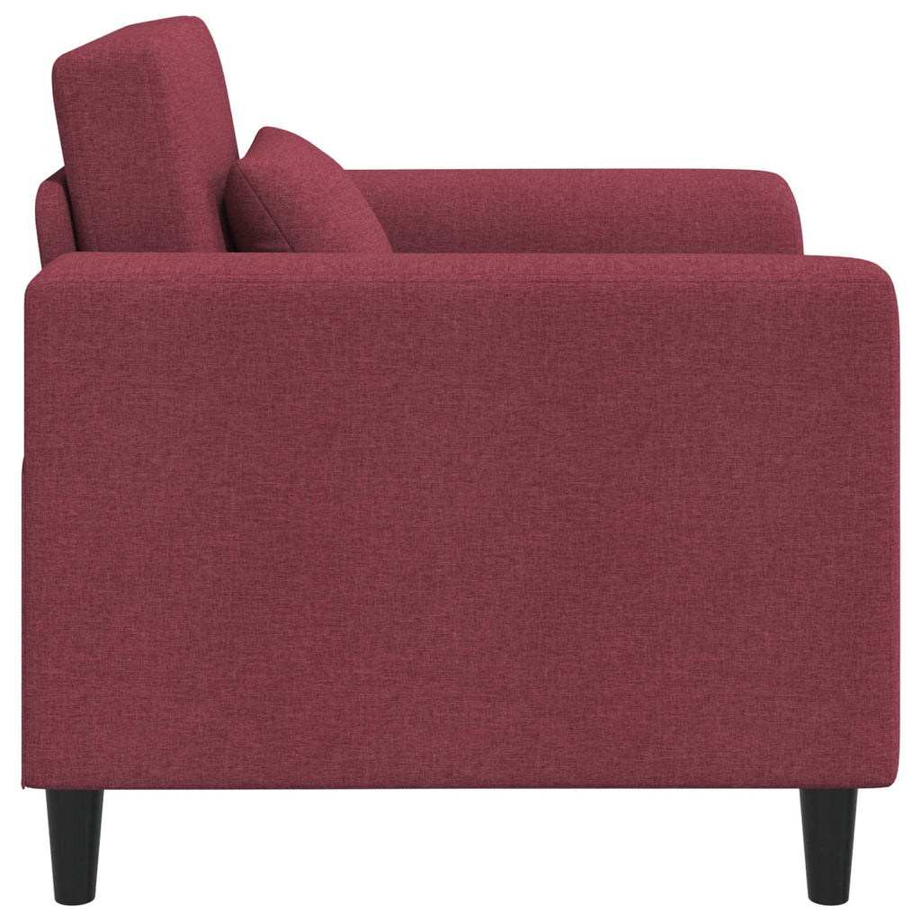 vidaXL Fotel Czerwone wino tkanina