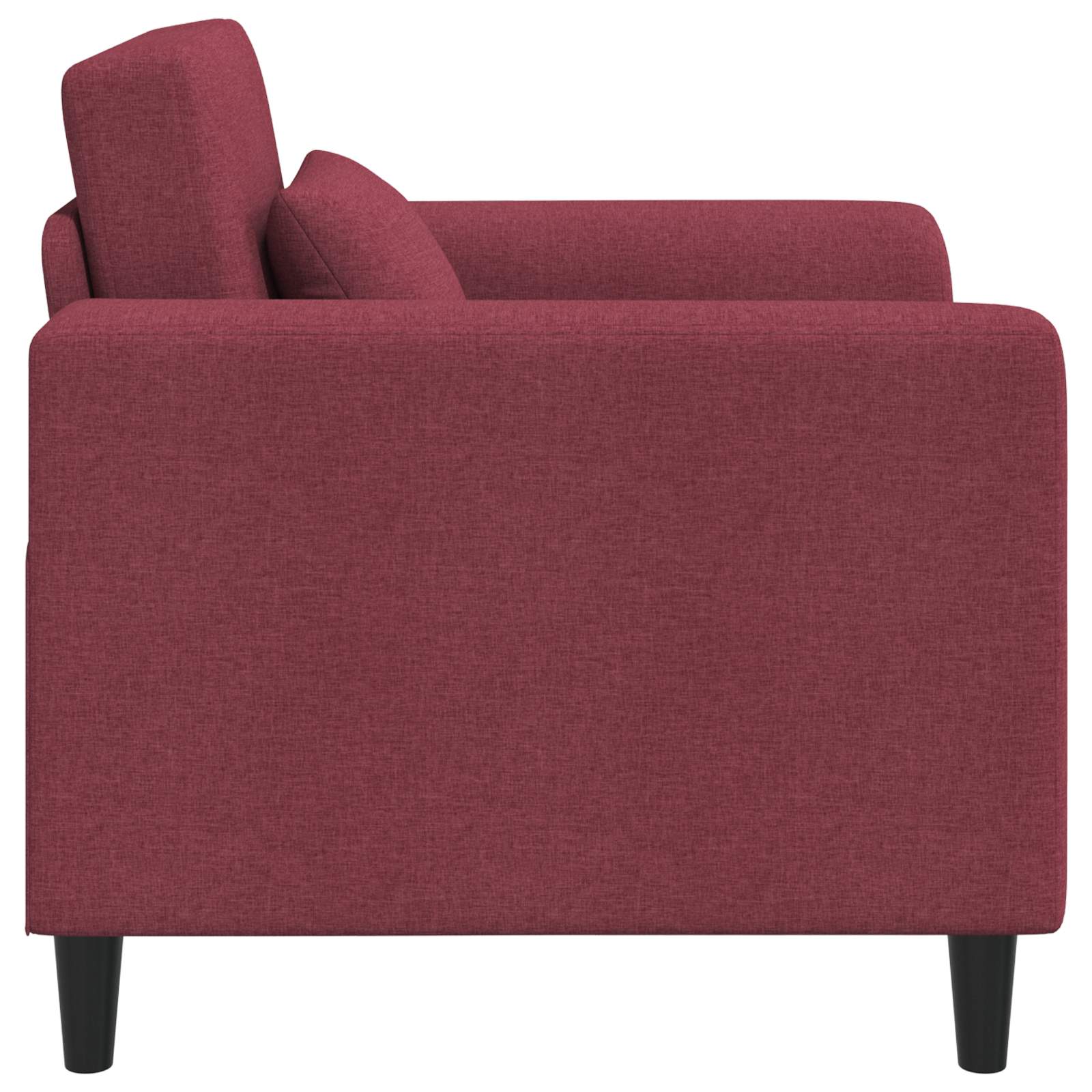 vidaXL Fotel Czerwone wino tkanina