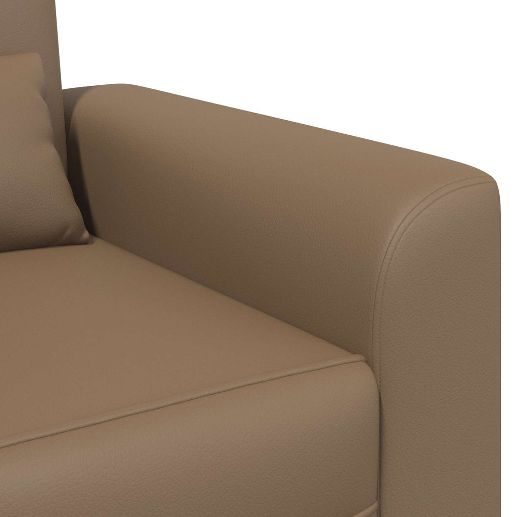 vidaXL Fotel Cappuccino Ekoskóra