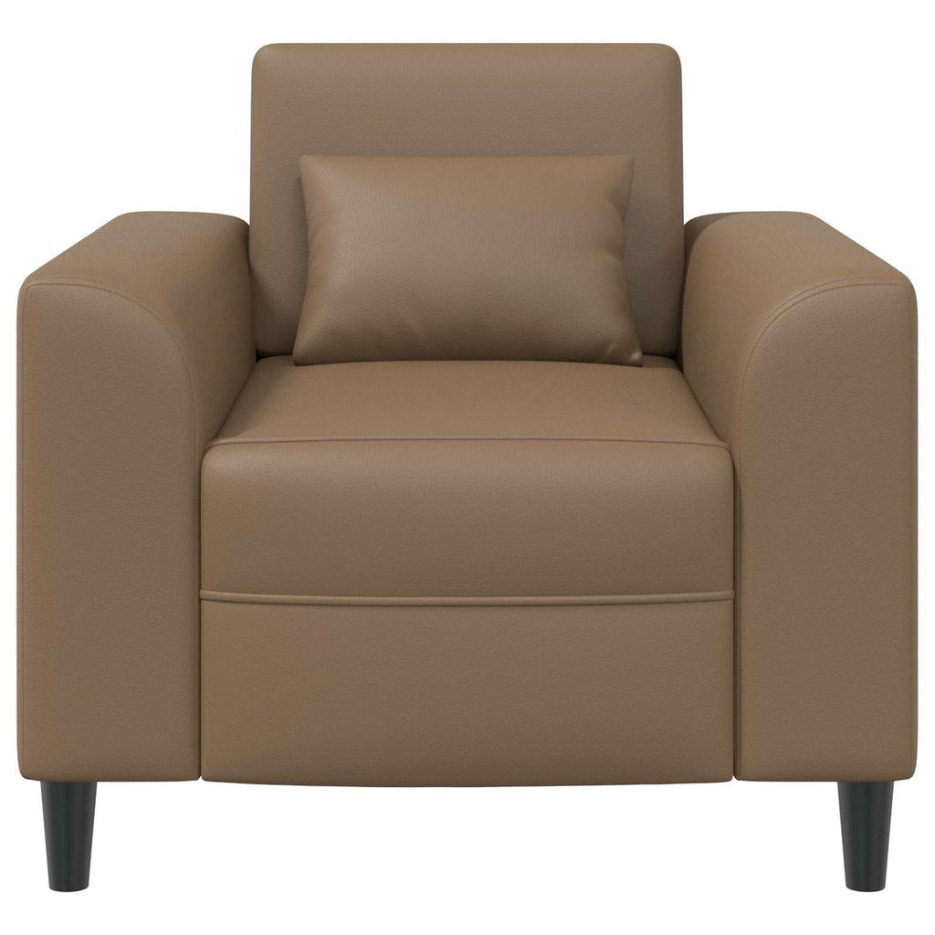 vidaXL Fotel Cappuccino Ekoskóra