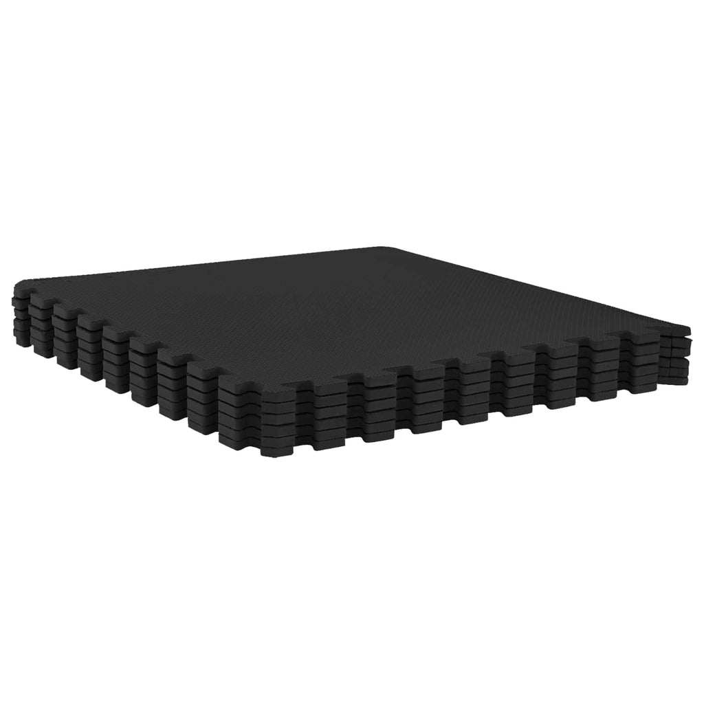vidaXL Mata podłogowa 50 pcs Czarny 18 m² Pianka EVA