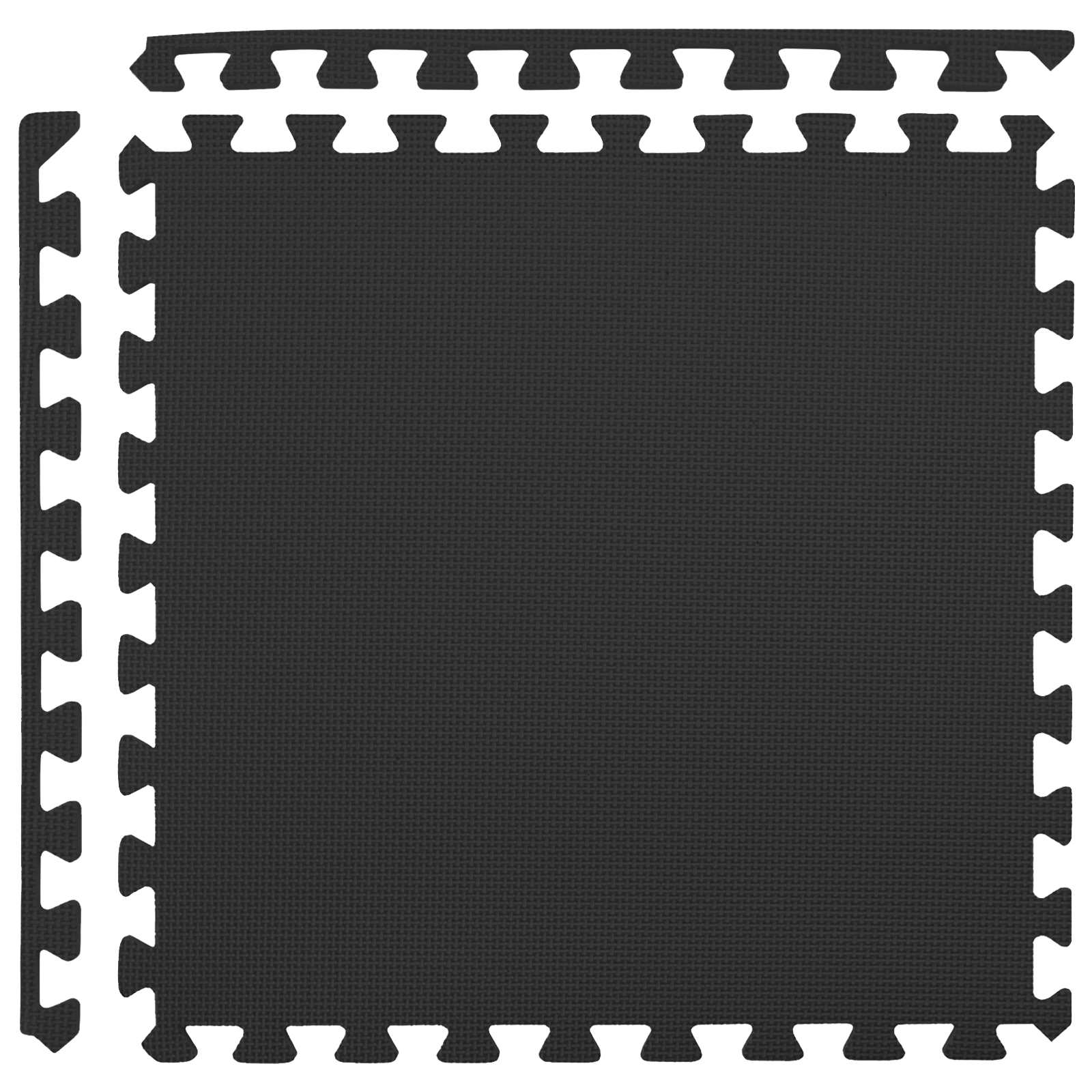 vidaXL Mata podłogowa 50 pcs Czarny 18 m² Pianka EVA
