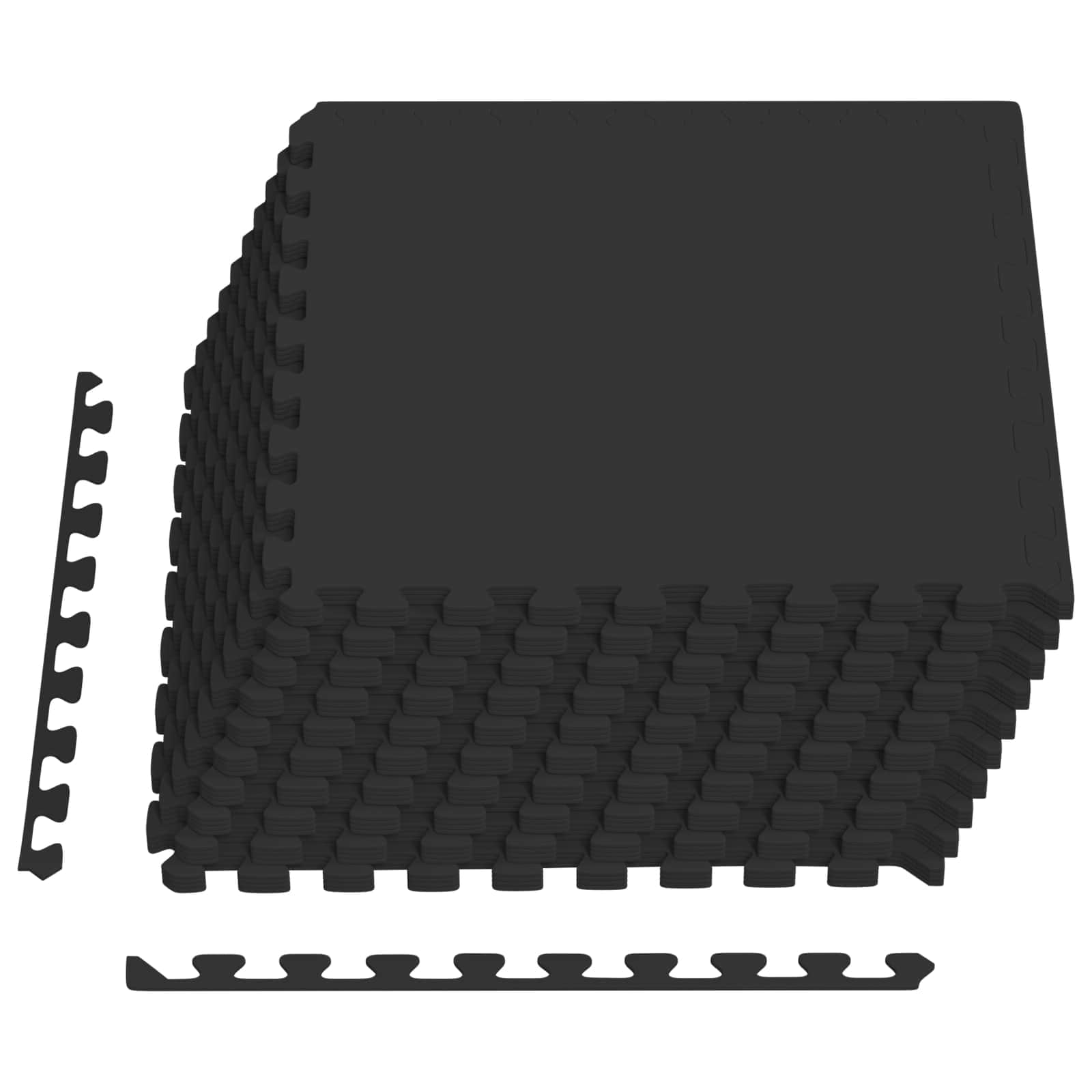 vidaXL Mata podłogowa 40 pcs Czarny 14,4 m² Pianka EVA