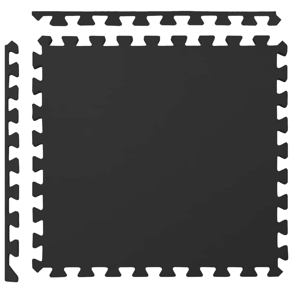 vidaXL Mata podłogowa 50 pcs Czarny 18 m² Pianka EVA