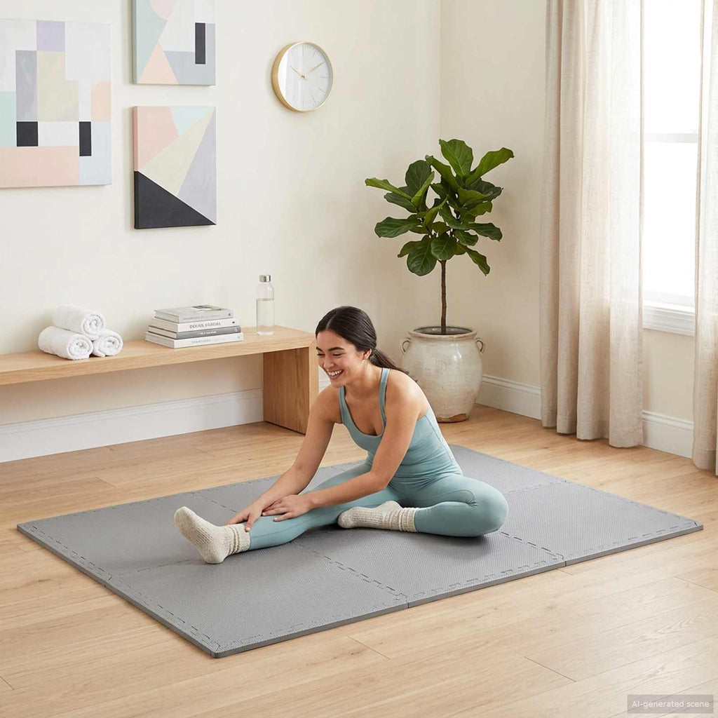 vidaXL Mata podłogowa 24 pcs Szary 8,64 m² Pianka EVA