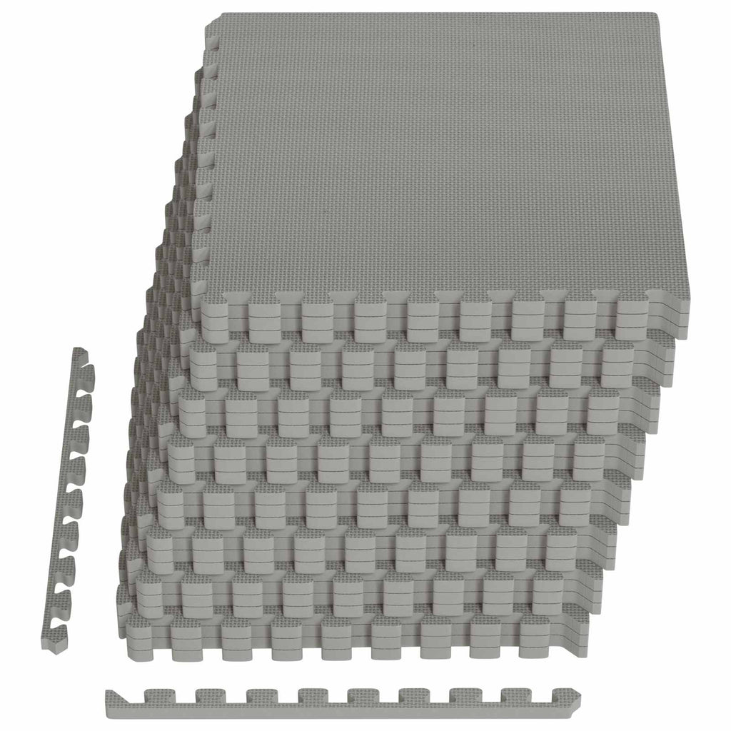 vidaXL Mata podłogowa 24 pcs Szary 8,64 m² Pianka EVA
