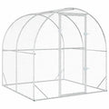 vidaXL Kurnik srebrny 200 x 200 x 200 cm Stal ocynkowana