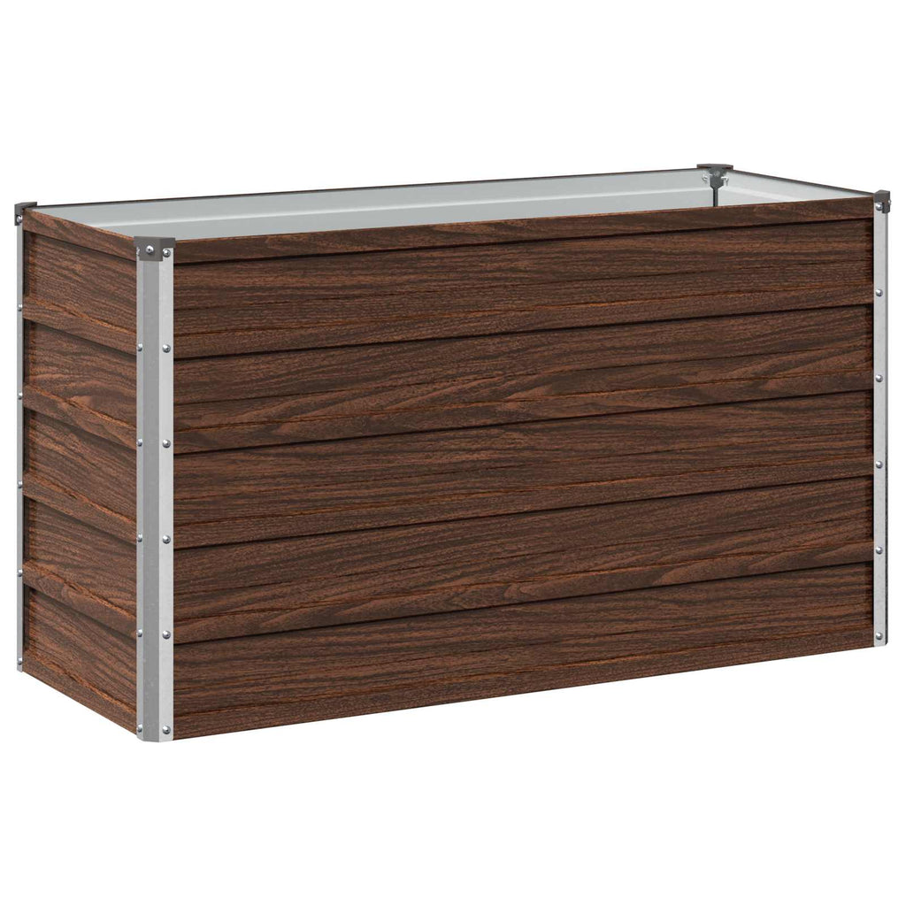 vidaXL Podniesione Łóżko Ogrodowe Czarny 100 x 40 x 55 cm