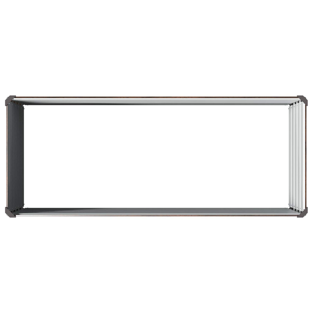 vidaXL Podniesione Łóżko Ogrodowe Czarny 100 x 40 x 55 cm
