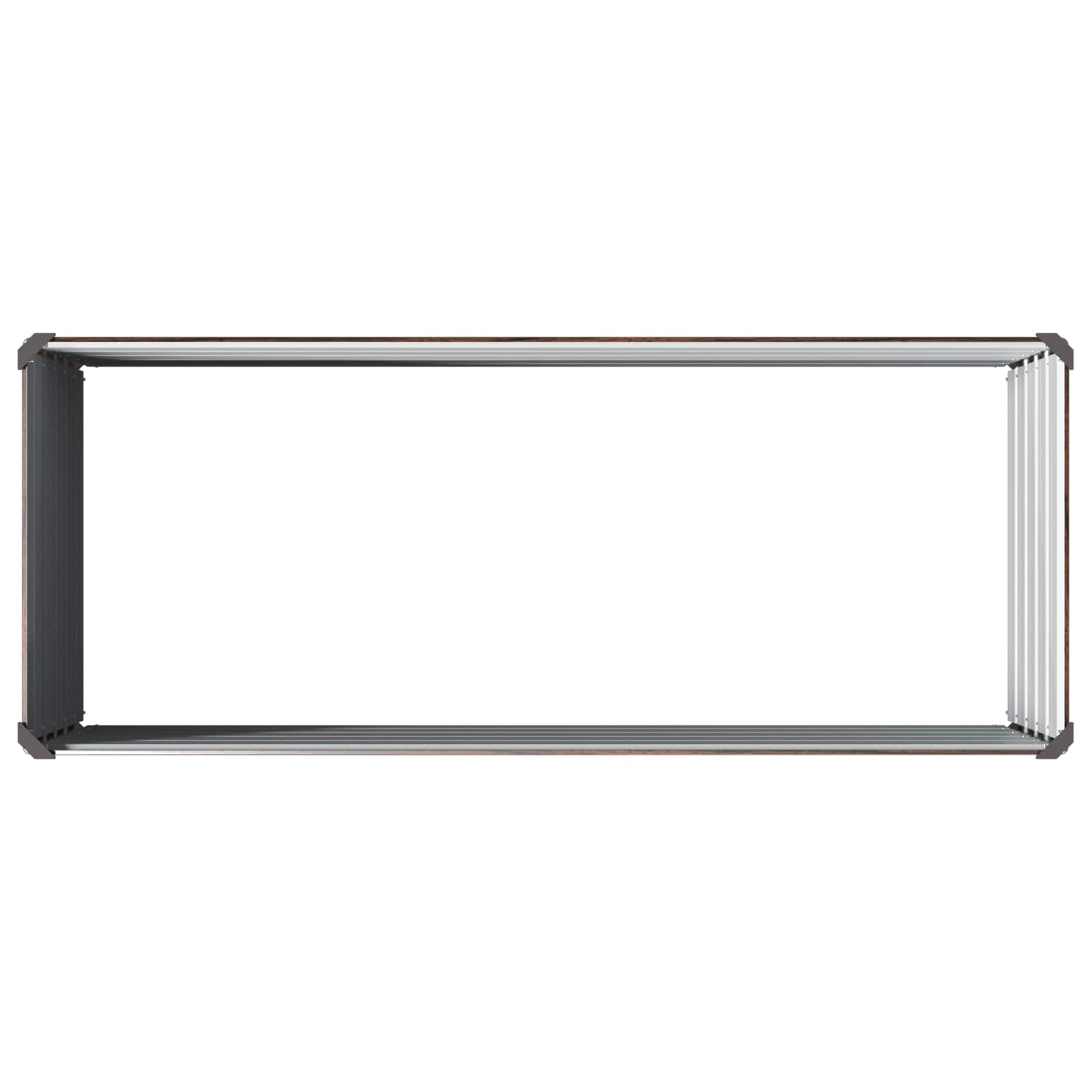 vidaXL Podniesione Łóżko Ogrodowe Czarny 100 x 40 x 55 cm