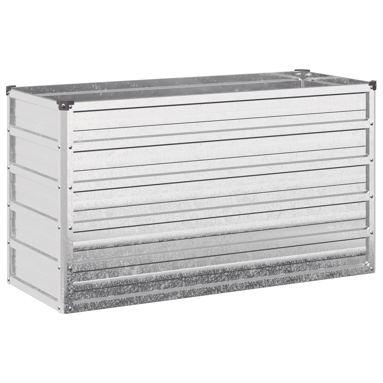 vidaXL Podniesione Łóżko Ogrodowe srebrny 100 x 40 x 55 cm Ocynkowany