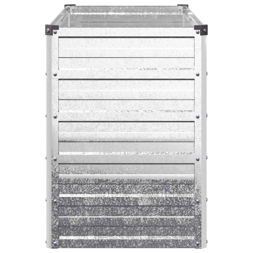 vidaXL Podniesione Łóżko Ogrodowe srebrny 100 x 40 x 55 cm Ocynkowany