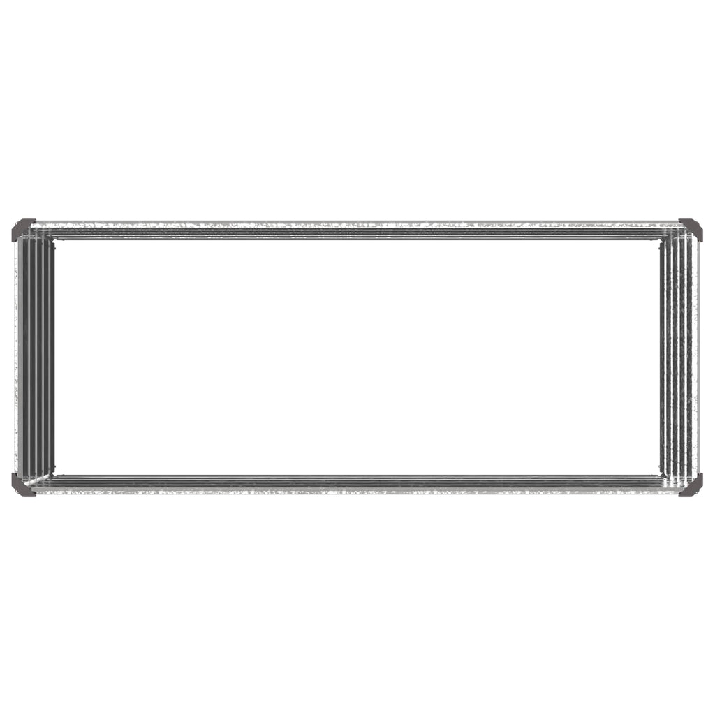 vidaXL Podniesione Łóżko Ogrodowe srebrny 100 x 40 x 55 cm Ocynkowany