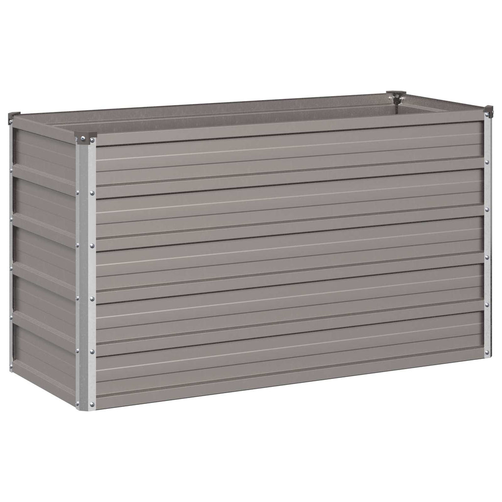 vidaXL Podniesione Łóżko Ogrodowe Rdzawy 100 x 40 x 55 cm tektura