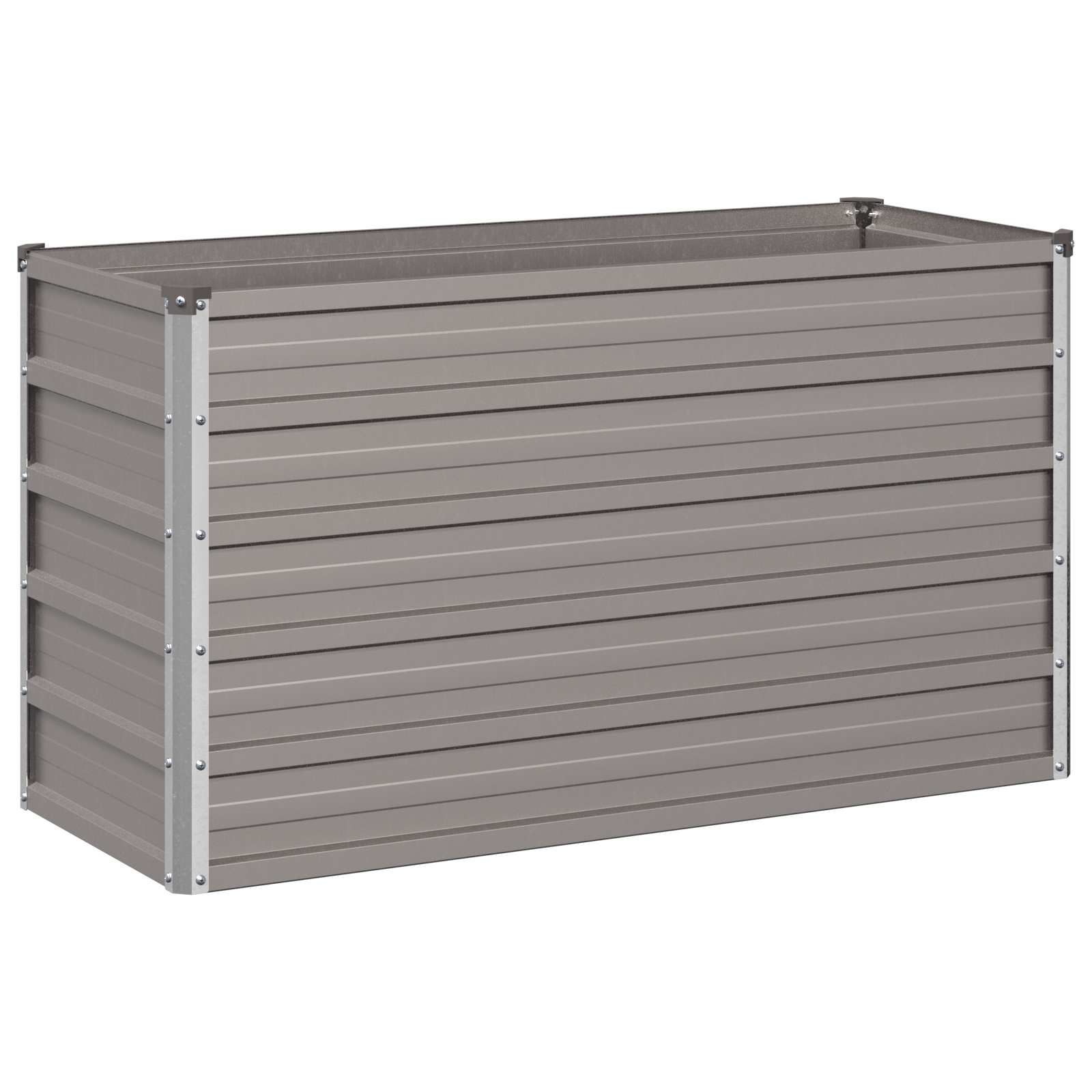 vidaXL Podniesione Łóżko Ogrodowe Rdzawy 100 x 40 x 55 cm tektura