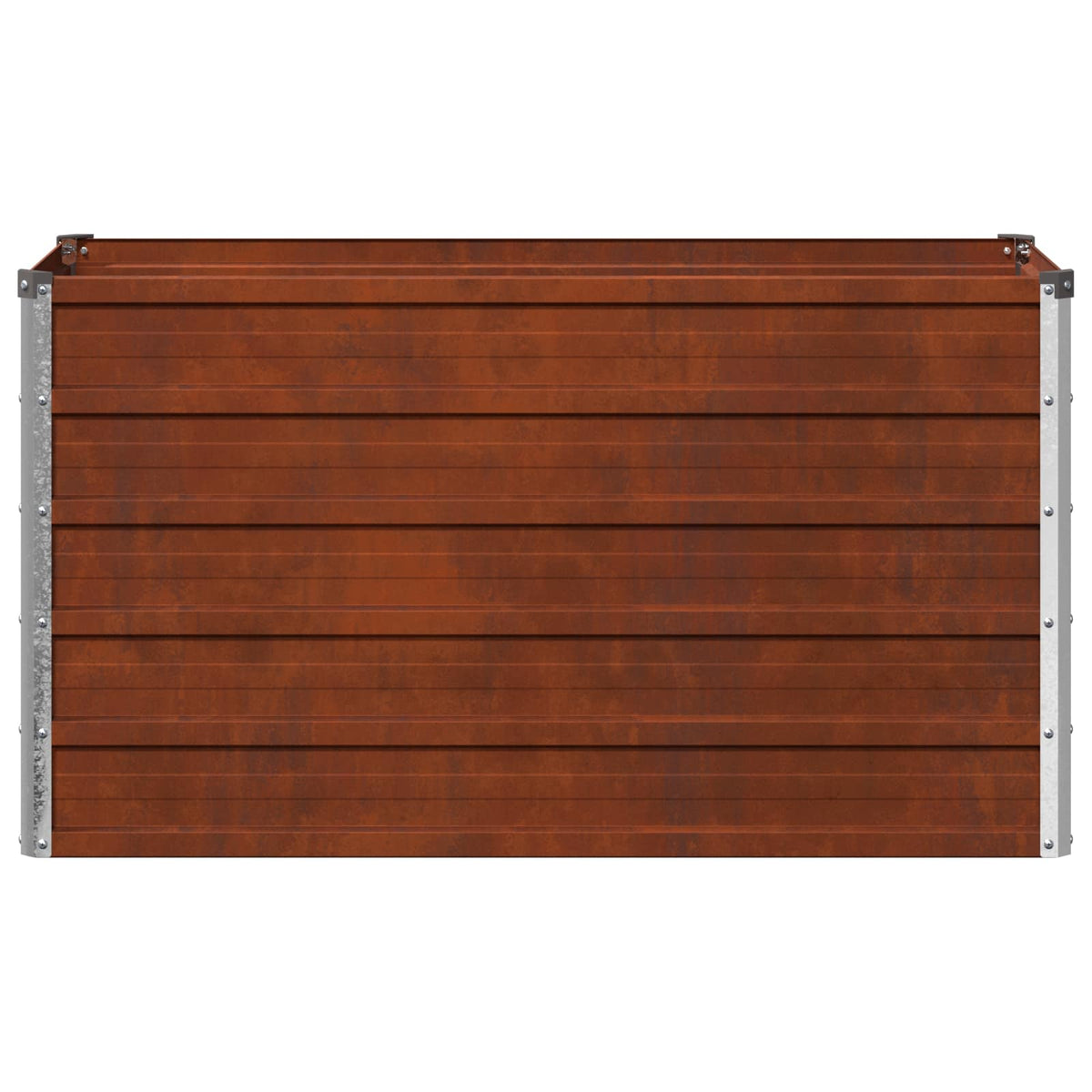 vidaXL Podniesione Łóżko Ogrodowe Rdzawy 100 x 40 x 55 cm tektura