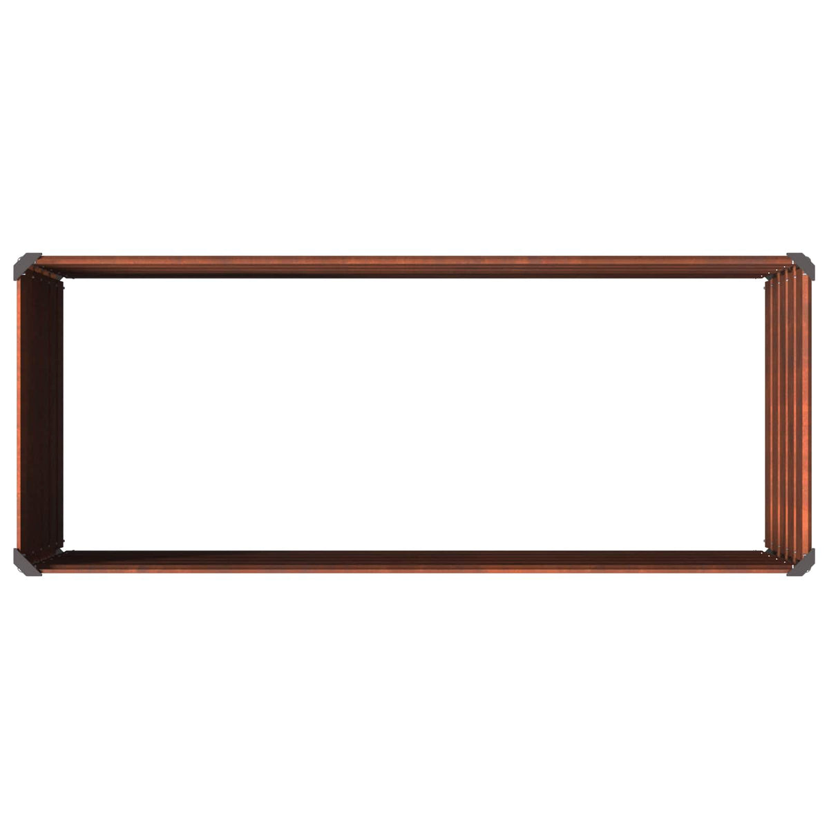 vidaXL Podniesione Łóżko Ogrodowe Rdzawy 100 x 40 x 55 cm tektura