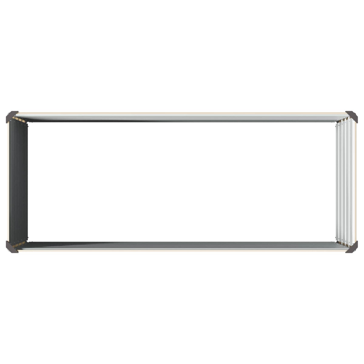 vidaXL Podniesione Łóżko Ogrodowe Kość słoniowa 100 x 40 x 55 cm