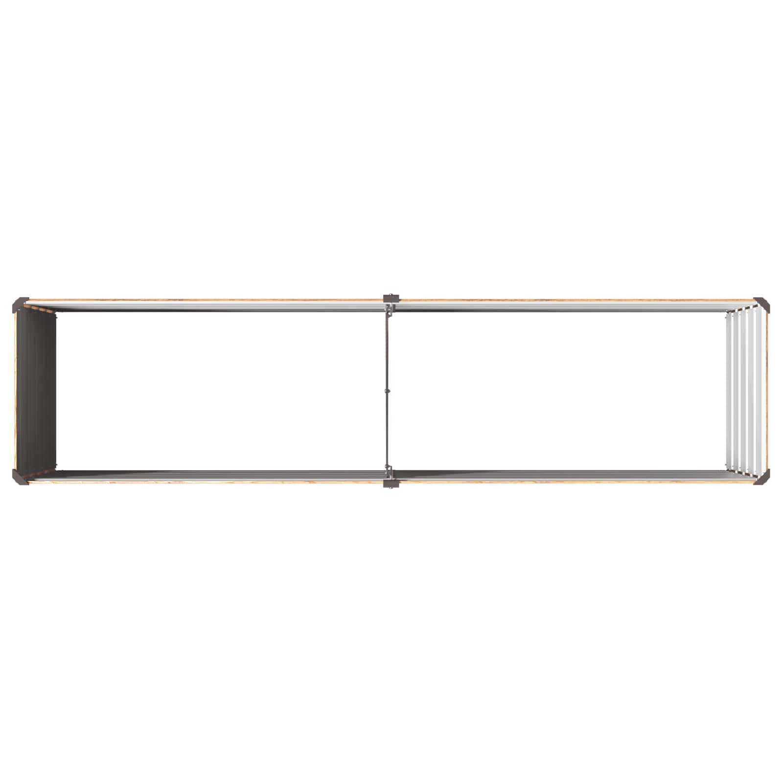 vidaXL Podniesione Łóżko Ogrodowe Brązowy Drewno 160 x 40 x 55 cm