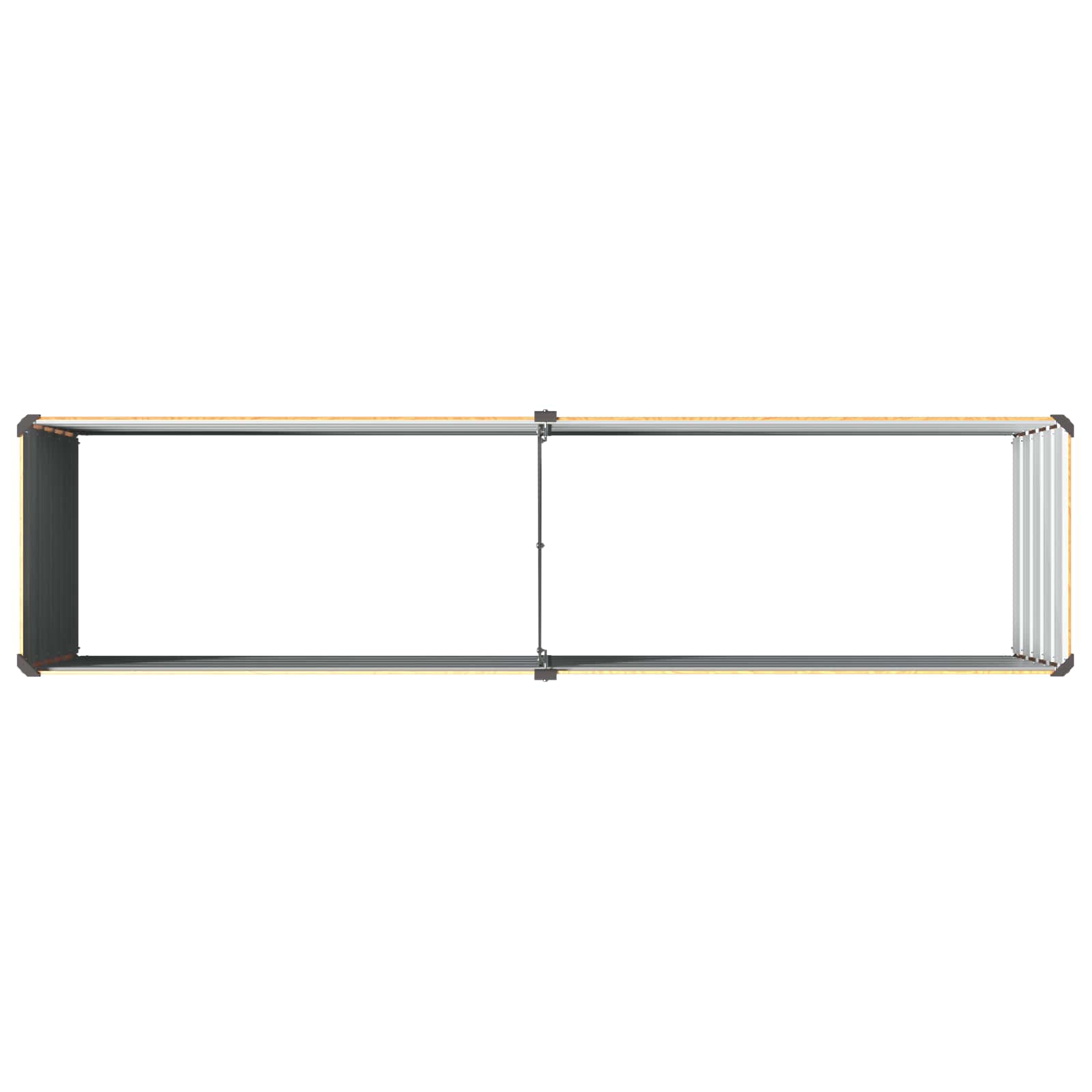 vidaXL Podniesione Łóżko Ogrodowe naturalny 160 x 40 x 55 cm