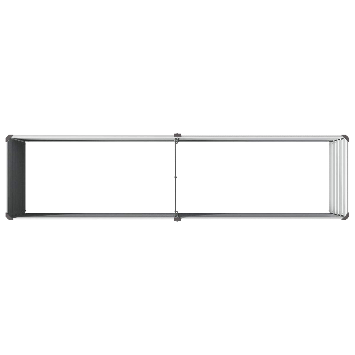 vidaXL Podniesione Łóżko Ogrodowe Szary 160 x 40 x 55 cm