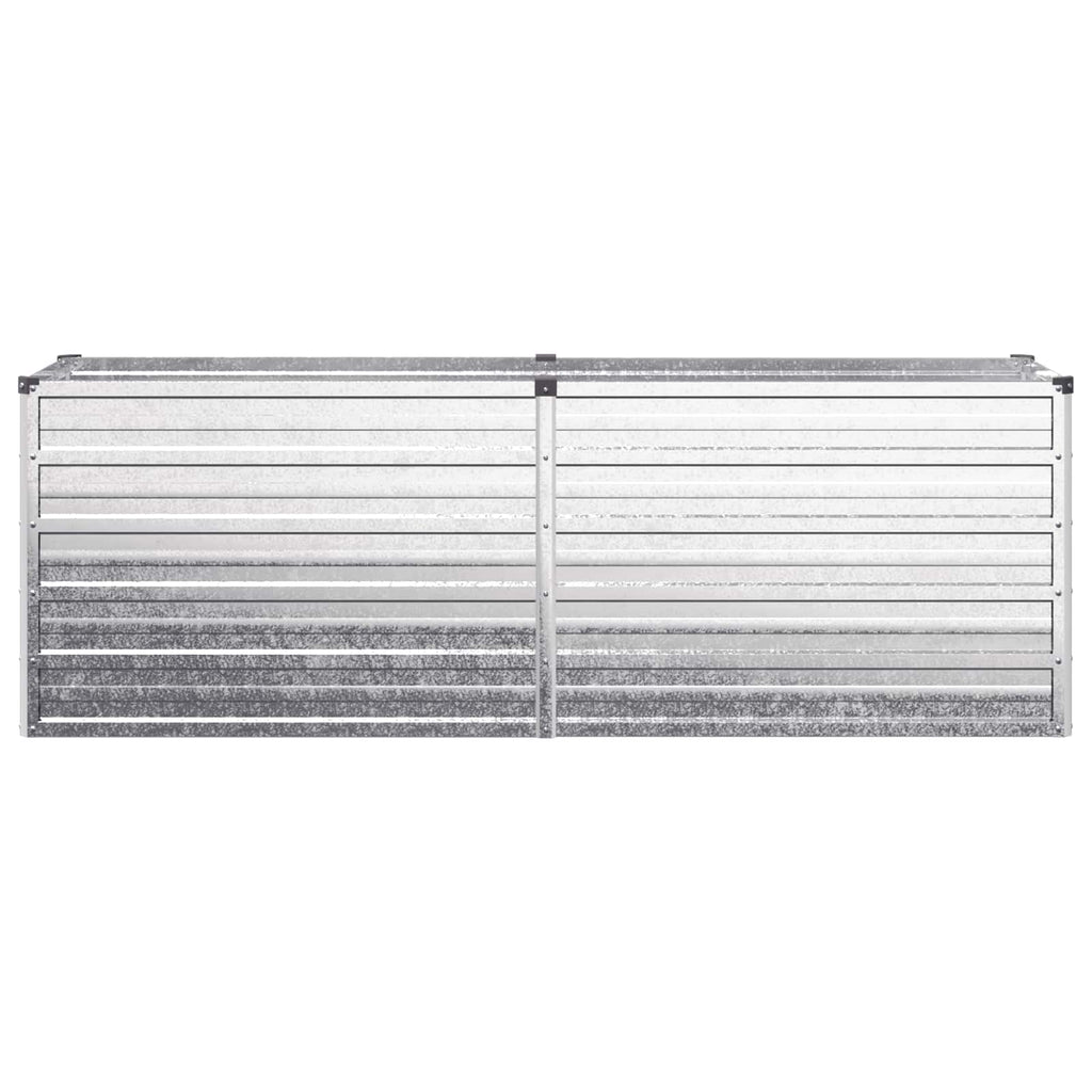 vidaXL Podniesione Łóżko Ogrodowe srebrny 160 x 40 x 55 cm Ocynkowany